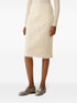 textured-finish midi skirt
